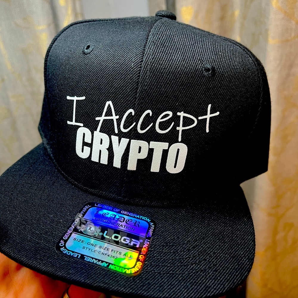 “I Accept Crypto” Limited Edition Numbered 1-20 SnapBack Hats